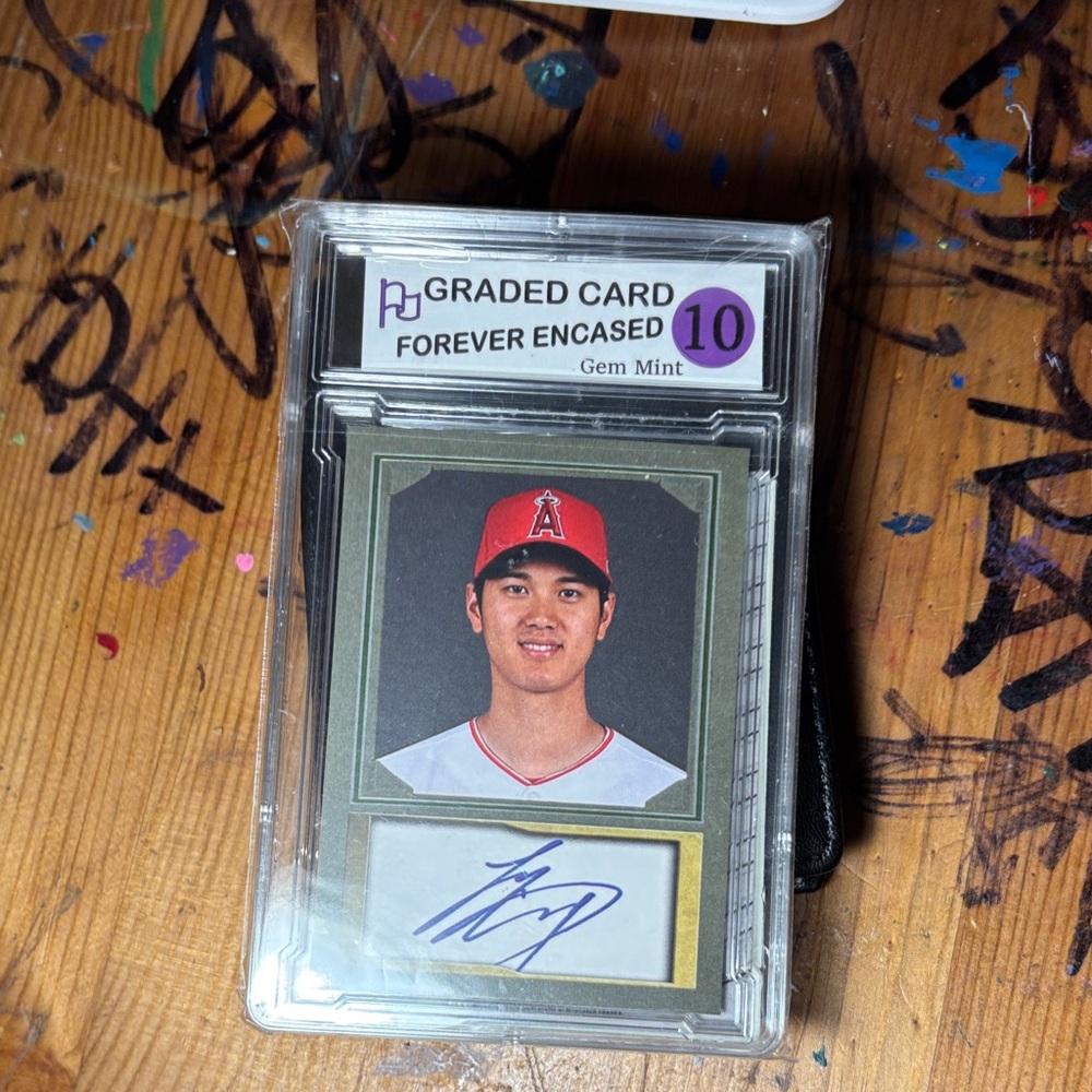MLB Graded Card with Red and White Details 
Rookie with the California Angels